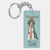 Porte-clés Bordure Collie Papa (Devant gauche)