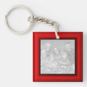 Porte-clés Bordure rouge (Devant)