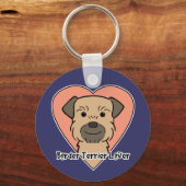 Porte-clés Bordure Terrier Lover (Recto)