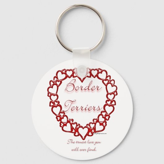 Porte-clés Bordure Terrier Véritable Amour - Porte - clé (Recto)