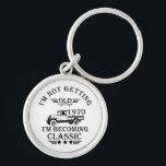 Porte-clés born in 1970 vintage birthday mens gift<br><div class="desc">You can add some originality to your wardrobe collection with this vintage classic truck graphic design with awesome typography font lettering, is a great gift idea for men, women, husbands, wife girlfriend, and a boyfriend who will love this one-of-a-kind artwork. The best amazing and funny holiday present for your happy...</div>