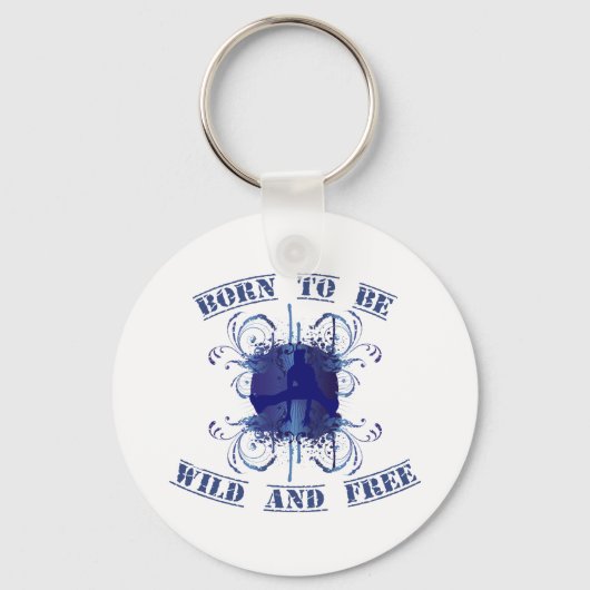 Porte-clés born to be wild and free (Recto)