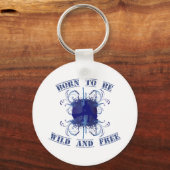 Porte-clés born to be wild and free (Recto)