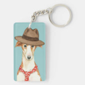 Porte-clés Borzoi Papa (Dos)