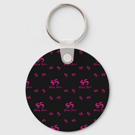 Porte-clés Boss à billes de cinq dollars (Recto)