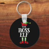 Porte-clés Boss Elf Family Matching Christmas Group Elf Pajam (Recto)