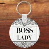 Porte-clés Boss Lady - Citation positive (Recto)