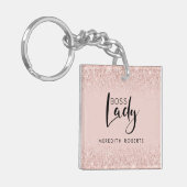 Porte-clés Boss Lady Rose Gold Blush Parties scintillant pers (Devant gauche)