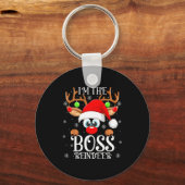 Porte-clés Boss Reindeer Christmas Family Matching Group Funn (Recto)