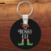 Porte-clés Bossy Elf Matching Group Xmas Funny Family Christa (Recto)