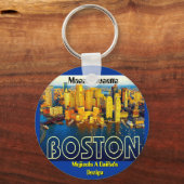 Porte-clés boston 2, Massachusetts - Customisé (Recto)