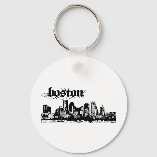 Porte-clés Boston Mettez-y pour votre ville (Recto)