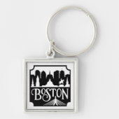 Porte-clés Boston Skyline (Devant)