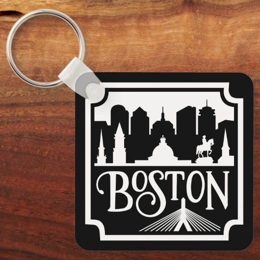 Porte-clés Boston Skyline (Recto)