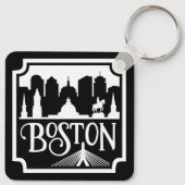 Porte-clés Boston Skyline (Dos)