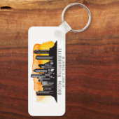 Porte-clés Boston Skyline Latitude and Longitude  (Verso)