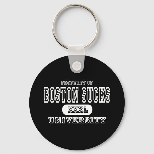 Porte-clés Boston Sucks University Dark (Recto)