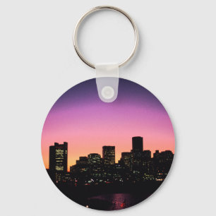 Porte-clés Boston Sunset Skyline Du Port .png