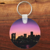 Porte-clés Boston Sunset Skyline Du Port .png (Recto)