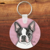 Porte-clés Boston Terrier (Recto)