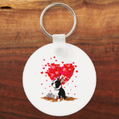 Porte-clés Boston Terrier Lover Heart Shape Boston Terrier Va (Recto)
