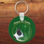 Porte-clés Boston Terrier Peace (Recto)