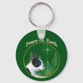 Porte-clés Boston Terrier Peace (Verso)