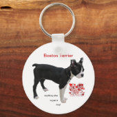 Porte-clés Boston Terrier Tout le reste est juste un chien (Recto)