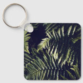 Porte-clés Botanique Feuille de fougères vert foncé (Recto)
