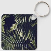 Porte-clés Botanique Feuille de fougères vert foncé (Dos)