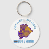 Porte-clés Botswana Afrique (Recto)