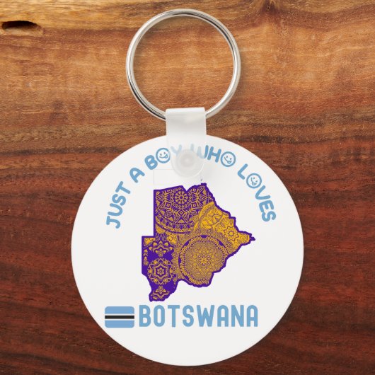 Porte-clés Botswana Afrique (Verso)