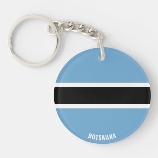 Porte-clés Botswana Drapeau charmant patriotique (Devant)