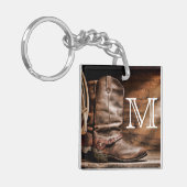 Porte-clés Botte de vache Boots Spur Country Rope Porte - clé (Devant gauche)