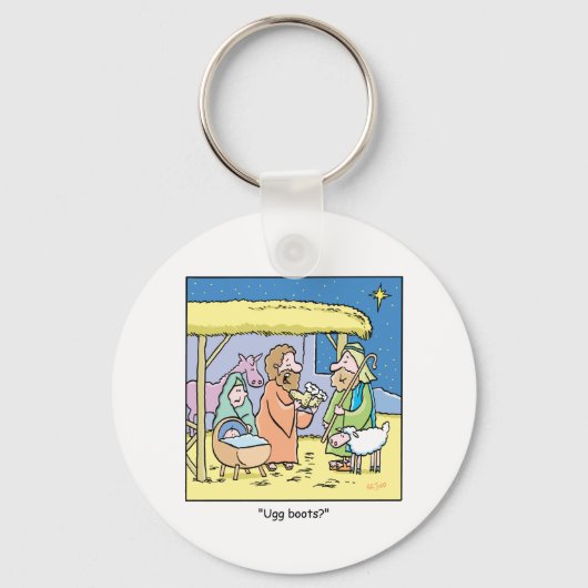 Porte-clés Bottes de dessin de Noël (Recto)