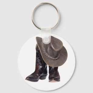 Porte-clés Bottes et Casquette de cowboy