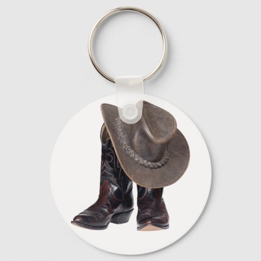 Porte-clés Bottes et Casquette de cowboy (Recto)