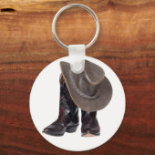 Porte-clés Bottes et Casquette de cowboy (Recto)