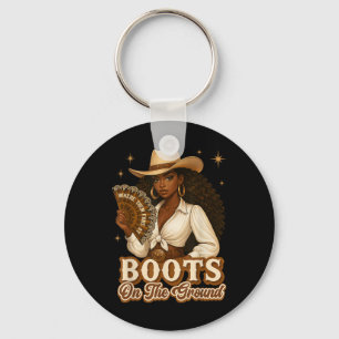 Porte-clés Bottes Sur Le Terrain Junetten Cowgirl Où Ils