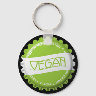 Porte-clés Bottlecap végétalien