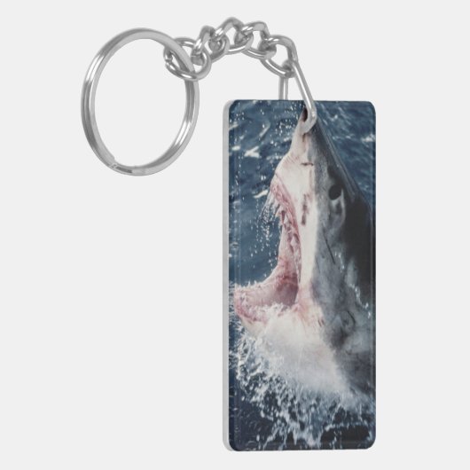 Porte-clés Bouche de requin élevée ouverte (Devant gauche)