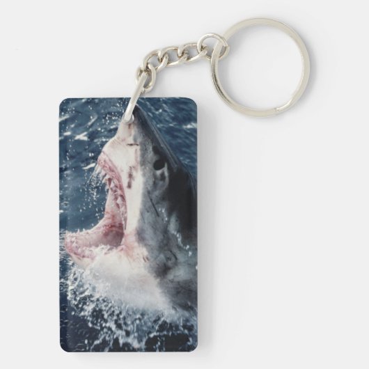 Porte-clés Bouche de requin élevée ouverte (Dos)