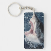Porte-clés Bouche de requin élevée ouverte (Devant)