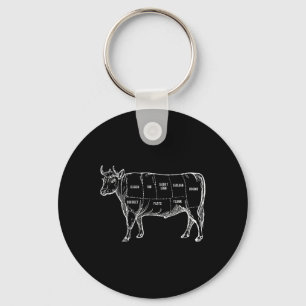 Porte-clés Boucher Boucher Vache Barbecue Viande Lover Cadeau