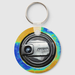 Porte-clés Bouchon de réservoir de carburant de vieille voitu