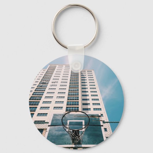 Porte-clés Boucle de basket-ball cool (Recto)