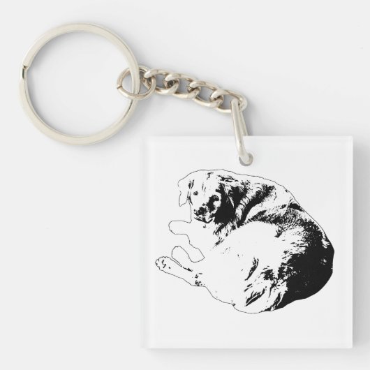 Porte-clés Boucle de poche, Regard fidèle (Devant)