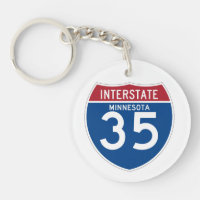 Bouclier d'autoroute nationale du manganèse I-35