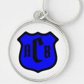 Porte-clés Bouclier de St. Michael avec monogramme (Devant)