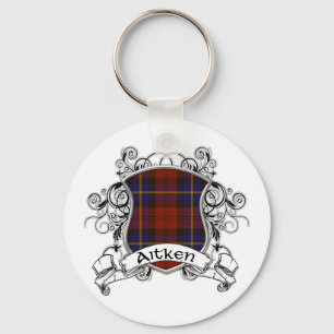Porte-clés Bouclier de tartan d'Aitken